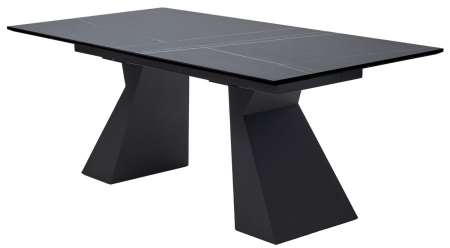 Стол БОГАРТ 200 TITANIUM BLACK PULIDO, керамика, черный