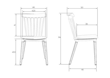 Набор 4 шт Стул обеденный THEO, ножки светлый бук бежевый (GR-03)