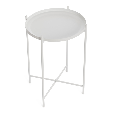 Столик журнальный TAVETT металл, белый