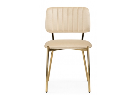 Стул на металлокаркасе Armond beige, gold