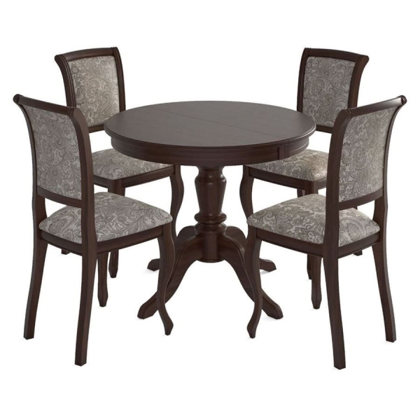 Стол "Эгина-2" темный орех, шпон дуб тип 2