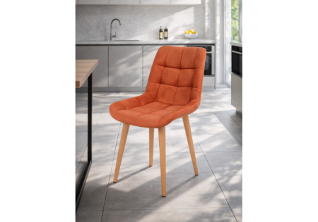 Стул деревянный Челси терракотовый (zd 432), светлое дерево np