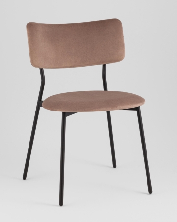 Стул Амелия велюр коричневый