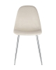 Стул Валенсия велюр кремовый хромированные ножки