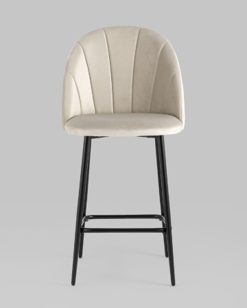 Стул полубарный Логан SN велюр бежевый