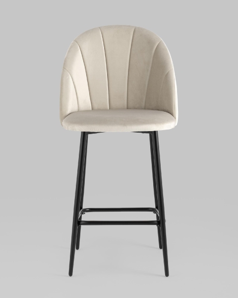 Стул полубарный Логан SN велюр бежевый