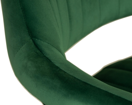 Набор 2 шт Стул барный CHARLY BLACK, зеленый велюр (MJ9-88)