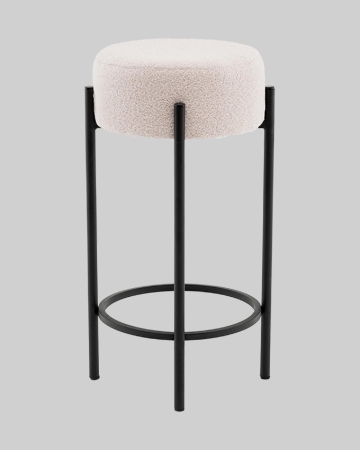 Стул барный Беккет букле бежевый