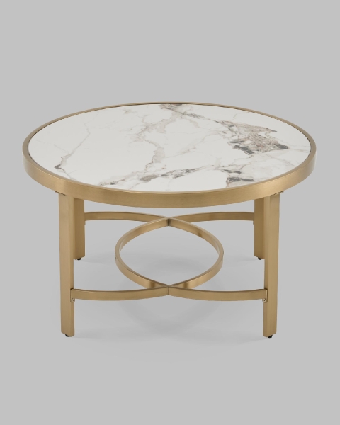 Журнальный столик Адриана 80*80 см светлая керамика Журнальный столик Адриана 80*80 см светлая керамика