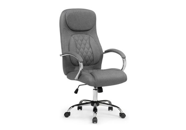 Компьютерное кресло Tron серый ткань