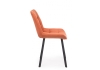 Стул на металлокаркасе Челси П терракотовый (zd 432) / черный