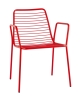Стул с подлокотниками Дели металл красный