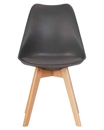 Стул обеденный JERRY SOFT ножки светлый бук, сиденья темно-серый G-04