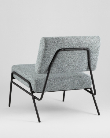 Кресло Теллинг шенилл серо-синий