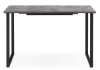 Стол деревянный Лиман 117 (157) x 77 бетон светлый, черный матовый