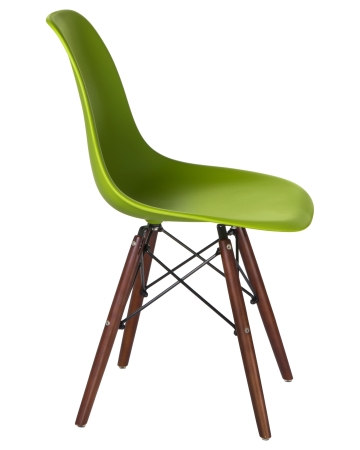 Стул обеденный LMZL-PP623 ножки темный бук сиденья салатовый
