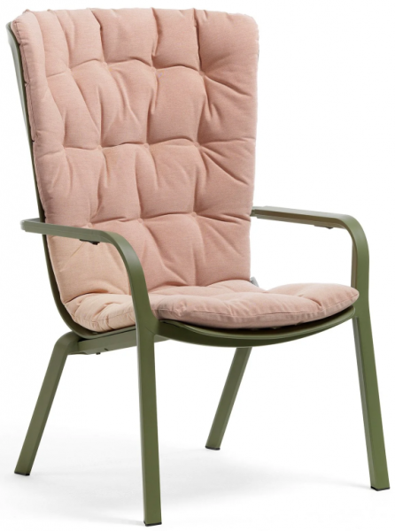 Лаунж-кресло пластиковое с подушкой Folio