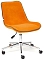 Кресло STYLE, флок, оранжевый