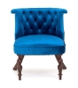 Кресло Бархат темный тон, королевский синий