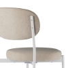 Стул Maso букле бежевый MOSS 130 белые ножки