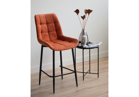 Барный стул Челси терракотовый (zd 432), черный