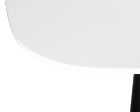 Стол обеденный OTIS белая столешница, черное основание