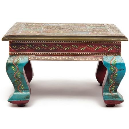 Столик Secret De Maison HAVELY (BJ-001) дерево манго, 30x30x17 см, этническая роспись