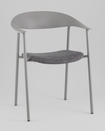 Стул Eila с подушкой пластик серый