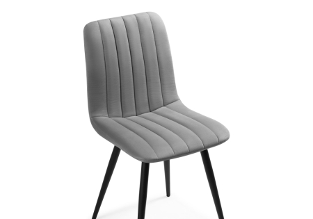 Стул на металлокаркасе Дани темно-серый, черный