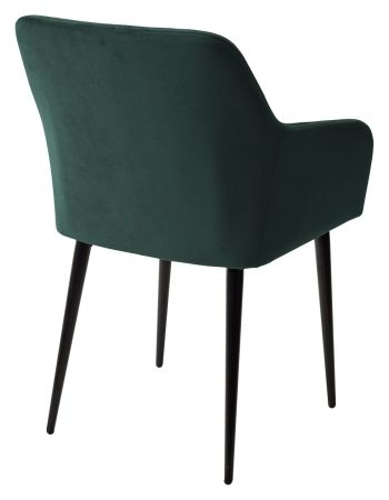 Стул BRANDY-X зеленый #19 велюр, черный каркас