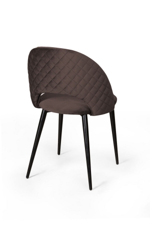 Стул Max ромб, бархат антрацит