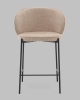 Стул полубарный Тисдейл букле бежевый
