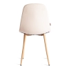 Стул BREEZE (mod. JSC-58) велюр и металл, бежевый и светлое дерево