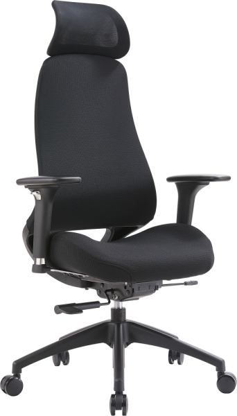 Эргономичное кресло Ant ткань черный