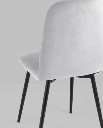 Стул Easy велюр светло-серый Стул Easy велюр светло-серый