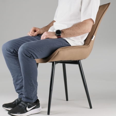 Стул для кухни Осло велюр капучино velutto 03