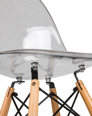 Стул обеденный DSW CASPER ножки светлый бук, прозрачный