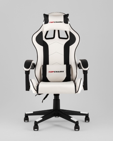 Кресло спортивное Shadow TopChairs бело-черный