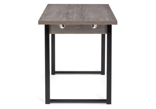 Стол деревянный Форли 110(170)х67х77 рошелье, черный матовый