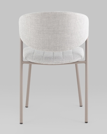 Стул Харпер ткань рогожка серо-голубой каркас серый матовый