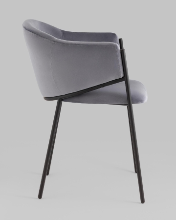 Стул Brace велюр серый