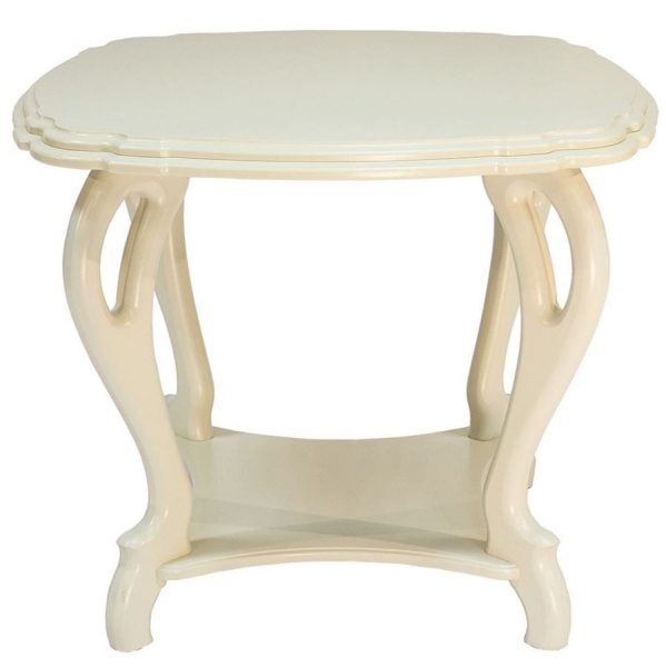 Стол журнальный "Кофейный П" дуб шампань Вис