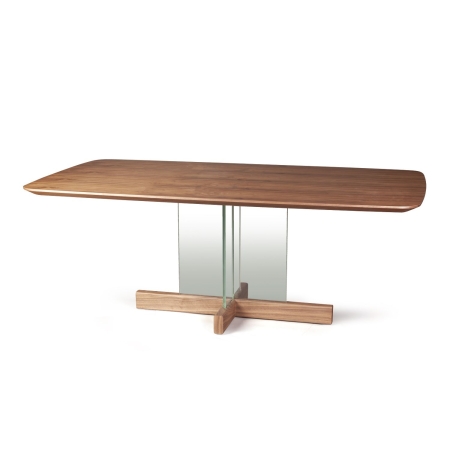 Стол обеденный Ghost 200, столешница орех