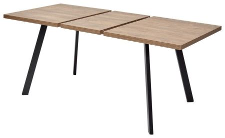 Стол BRICK M 120 дуб канзас, черный