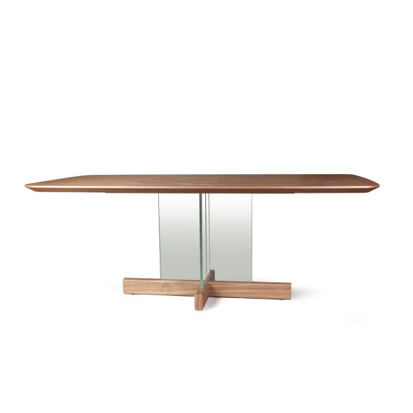 Стол обеденный Ghost 200, столешница орех