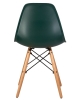 Стул обеденный DSW ножки светлый бук, темно-зеленый G-13