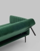 Диван прямой Дрезден велюр зеленый
