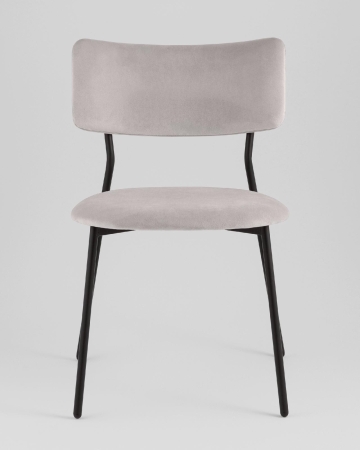 Стул Амелия велюр светло-серый