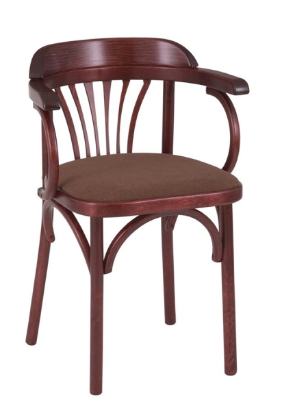 Стул Венский мягкий махагон, ткань М09