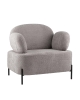 Кресло Кэнди ткань букле светло-серый